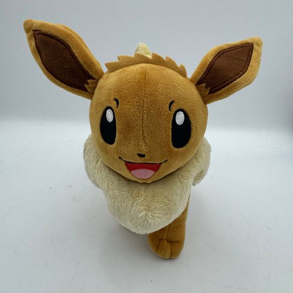 Pokémon Center Eevee Plush Stuffed Animal 8” 2021 Nintendo Authentic - Picture 1 of 9